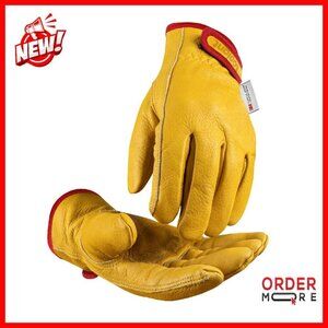 Winter Work Gloves with 3M Thinsulate Lining, Leather, Thermal Insulated